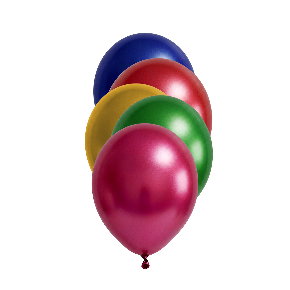 50 Luftballons - Ø12 cm - Metallic Assorted