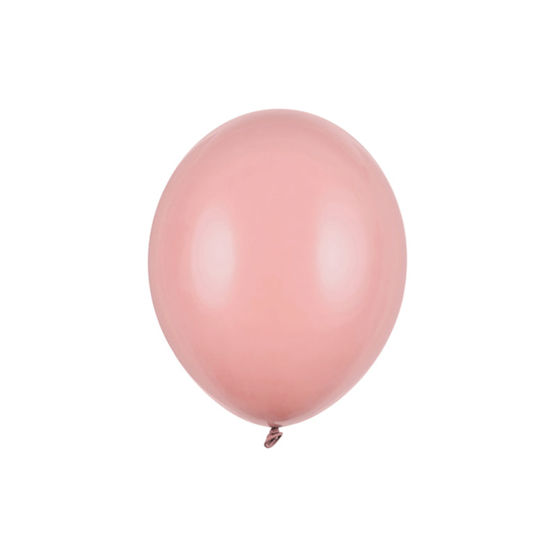 100 Luftballons - Ø 23cm - Pastell Dunkelstaubrosa