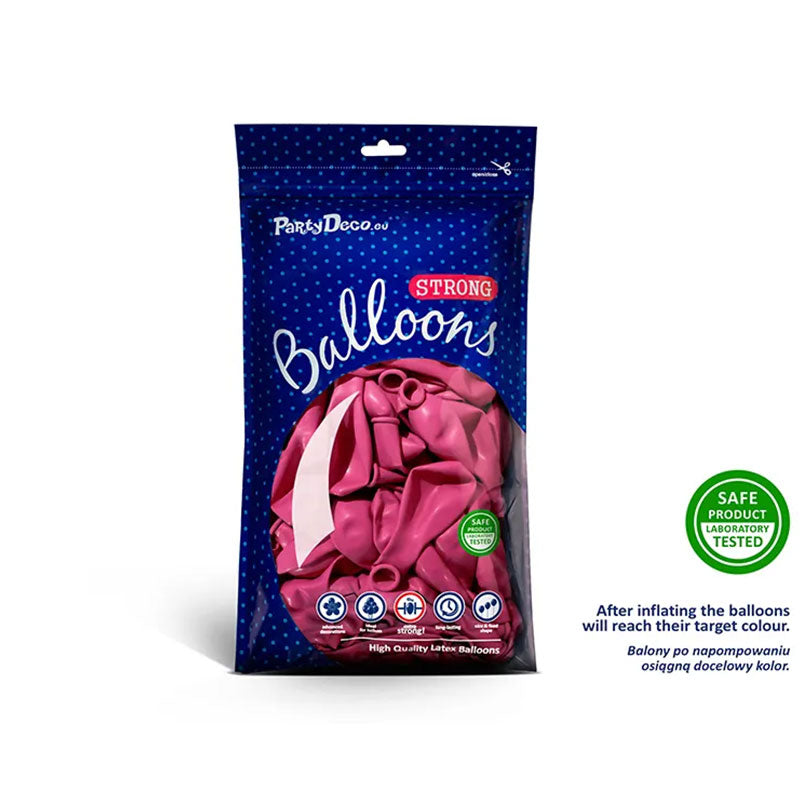 100 Luftballons - Ø 27cm - Pastell Hot Pink