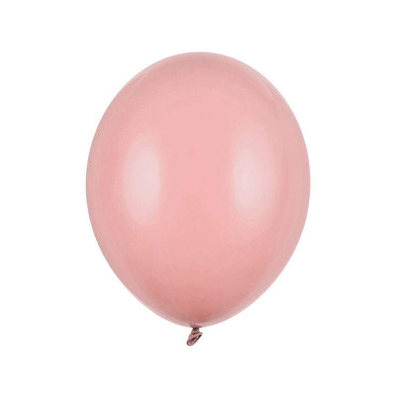 100 Luftballons - Ø 27cm - Pastell dunkelstaubrosa