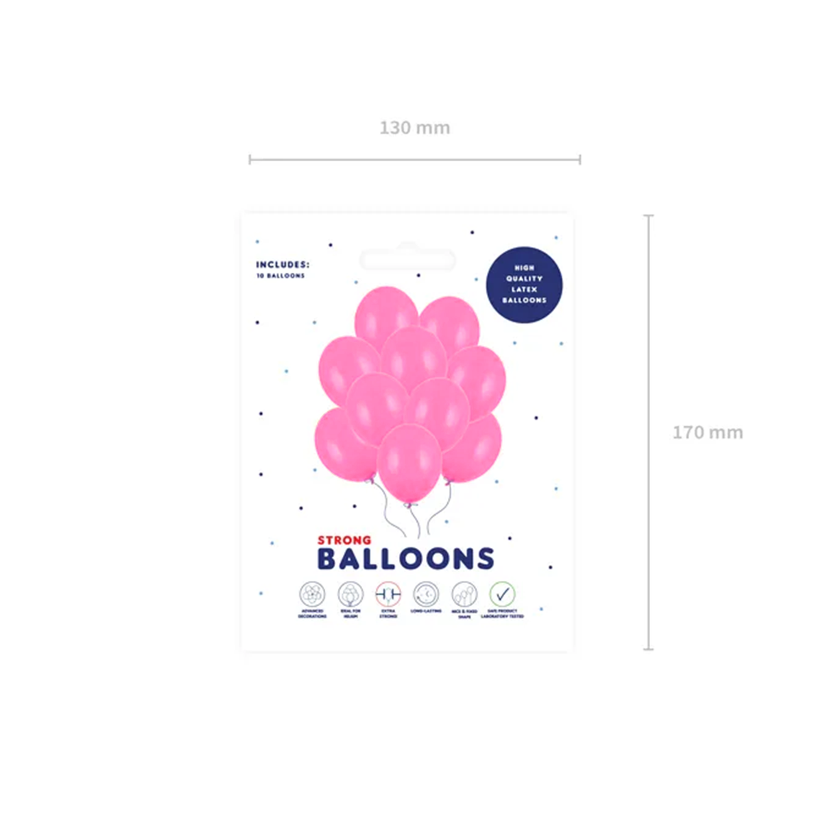 10 Luftballons - Ø 30cm - Pastell - Pink