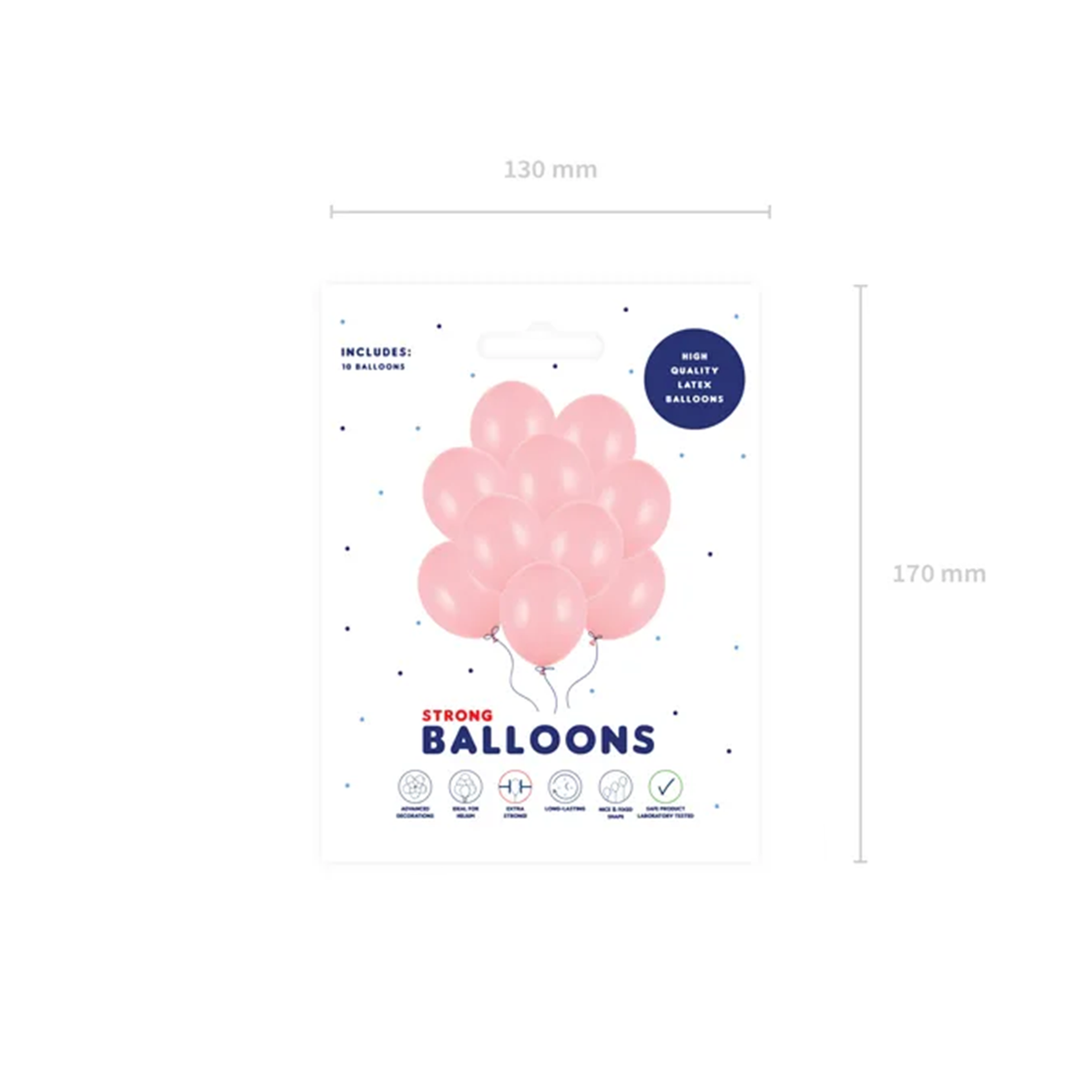 10 Luftballons - Ø 30cm Pastel Baby Pink