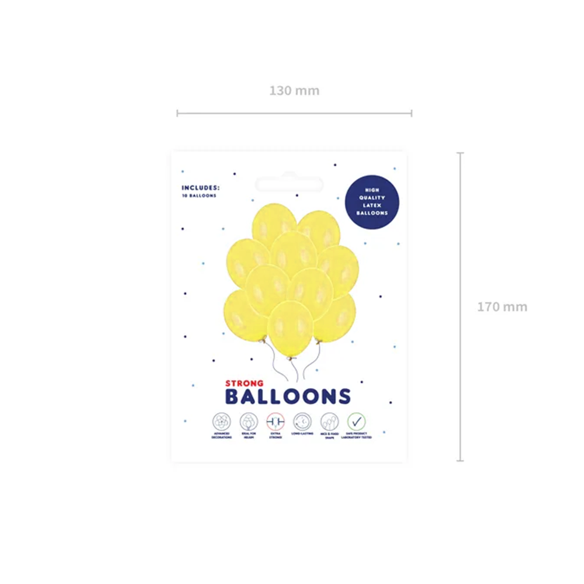 10 Luftballons - Ø 30cm - Gelb