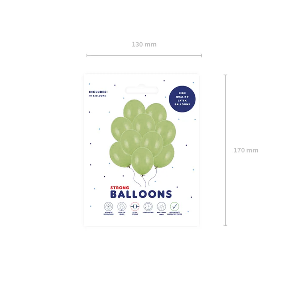 10 Luftballons - Ø 30cm - Pastel Rosemary Green
