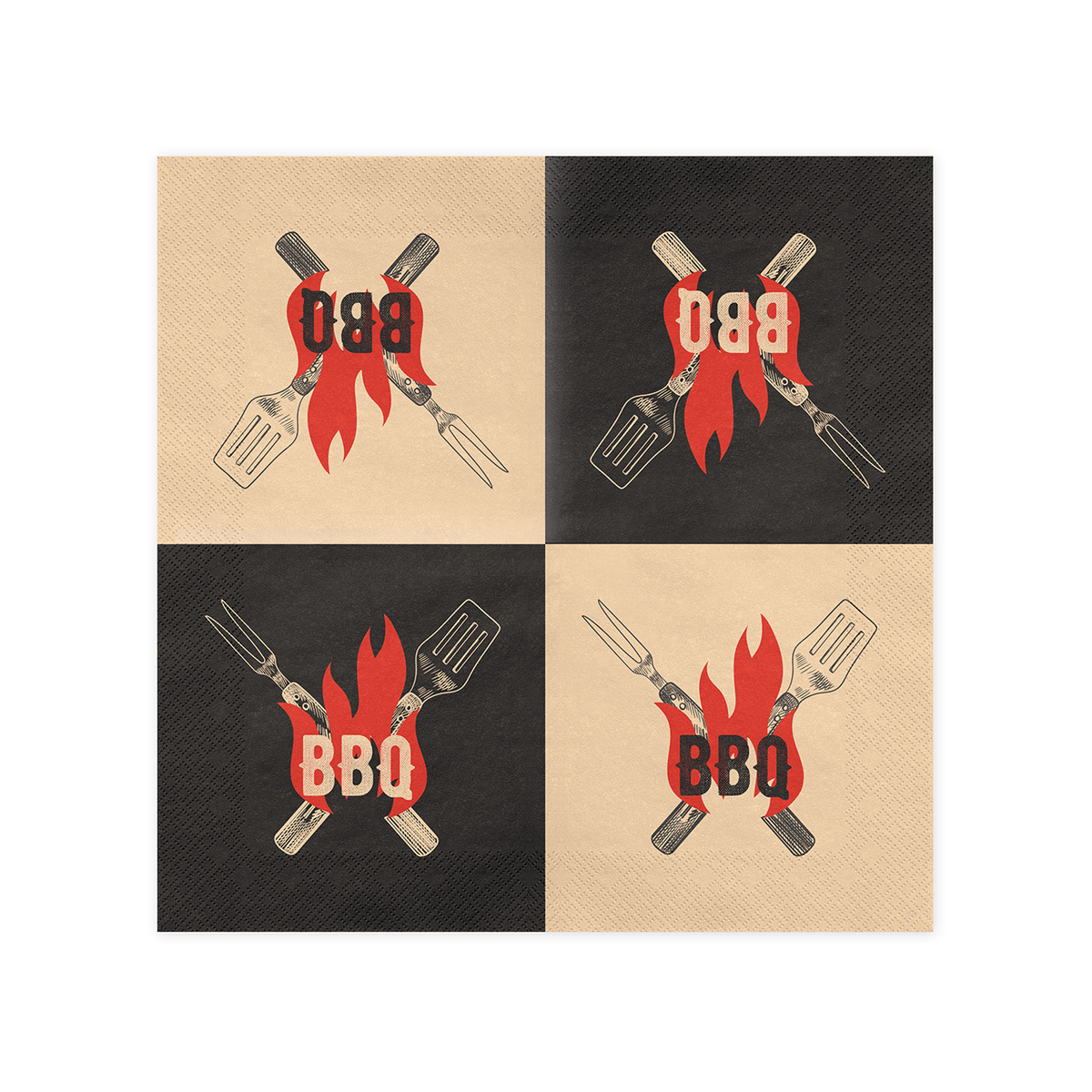 20 Servietten - BBQ - 33cm