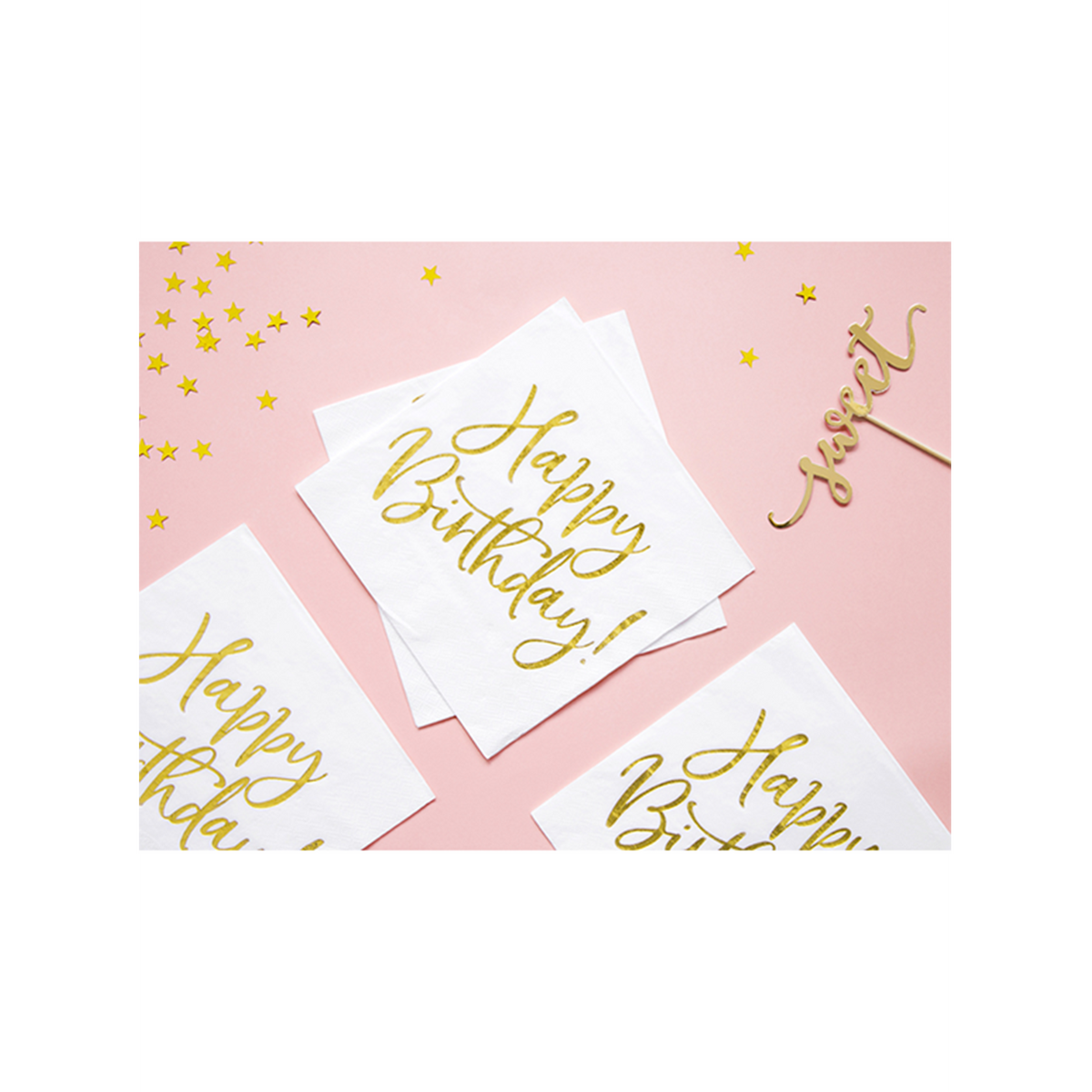 20 Servietten Trend - 33cm - Happy Birthday