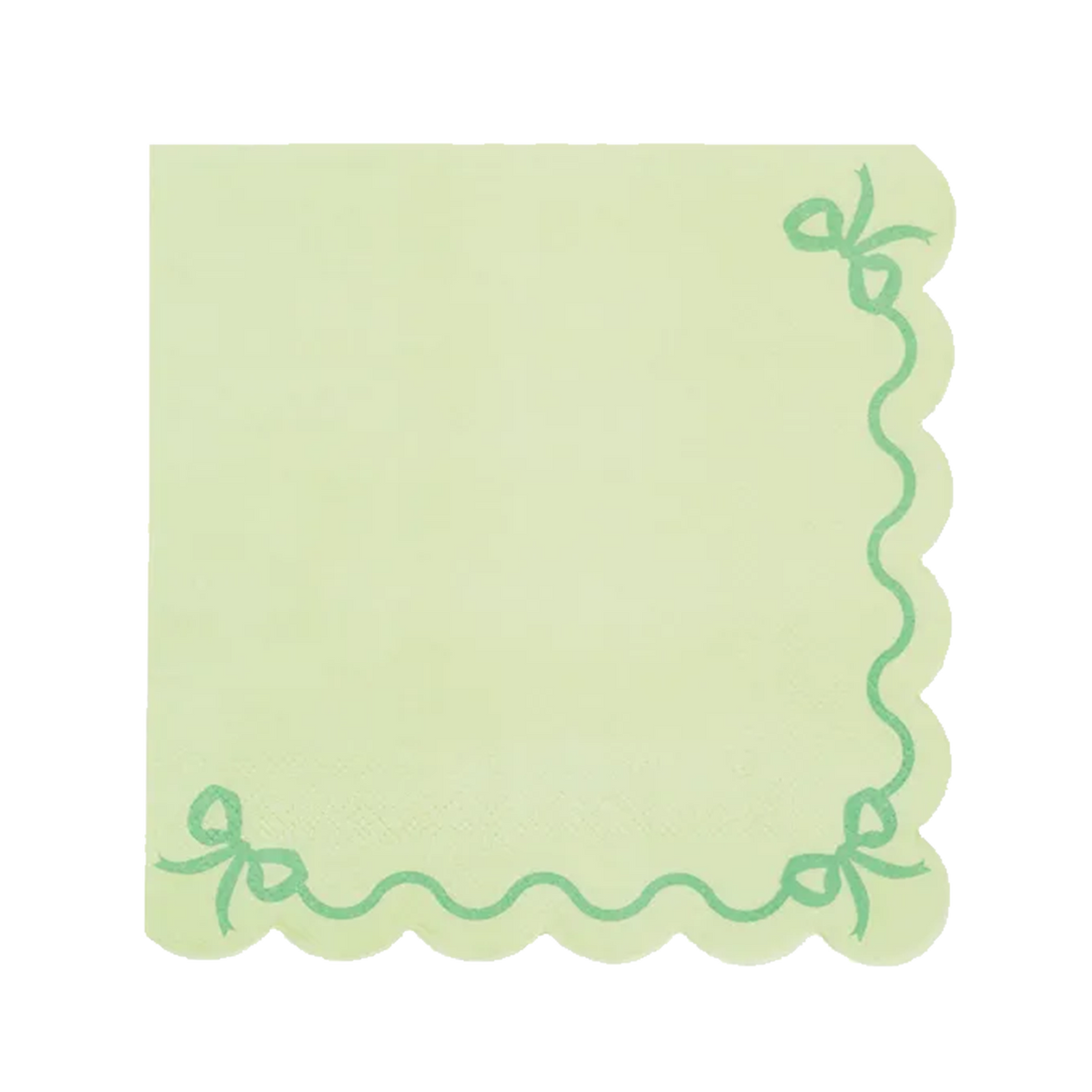 12 Servietten - 33cm - Ruffled Grün