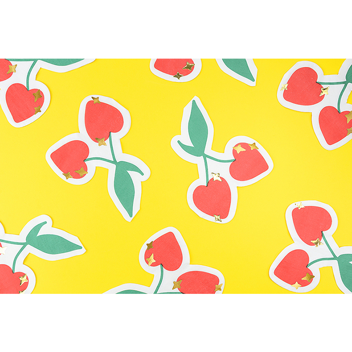 20 Servietten Trend - 16cm - Sweet Cherries