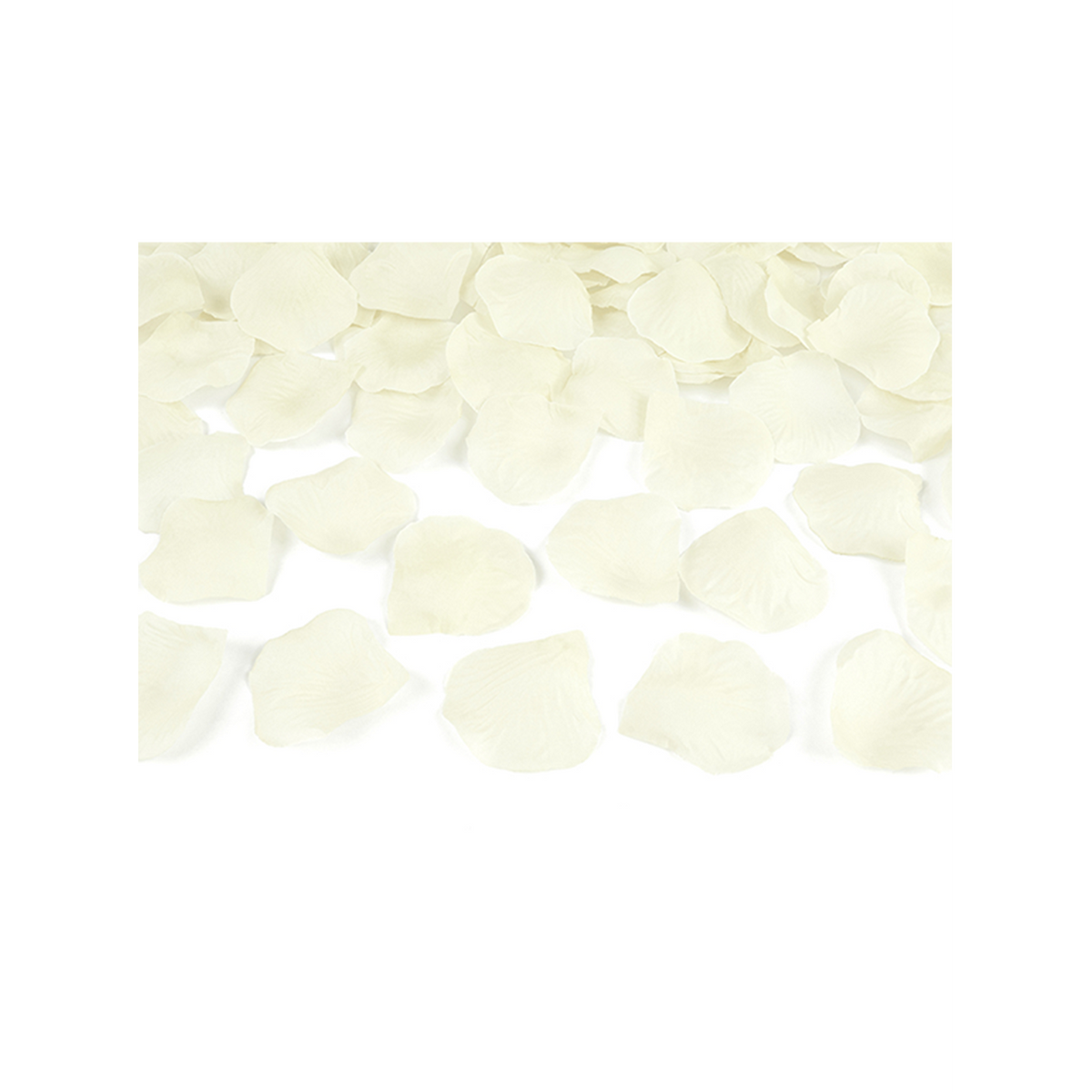 1 Konfettikanone - 40cm - Rosenblätter - Creme