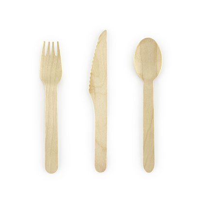 Holzbesteck - 18er Set - Classic