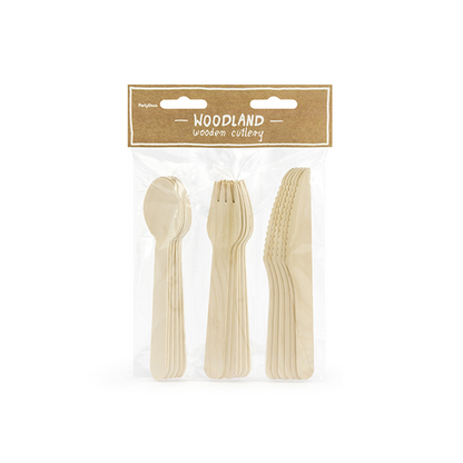 Holzbesteck - 18er Set - Classic