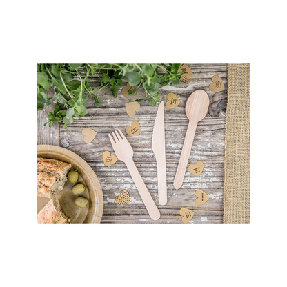 Holzbesteck - 18er Set - Classic