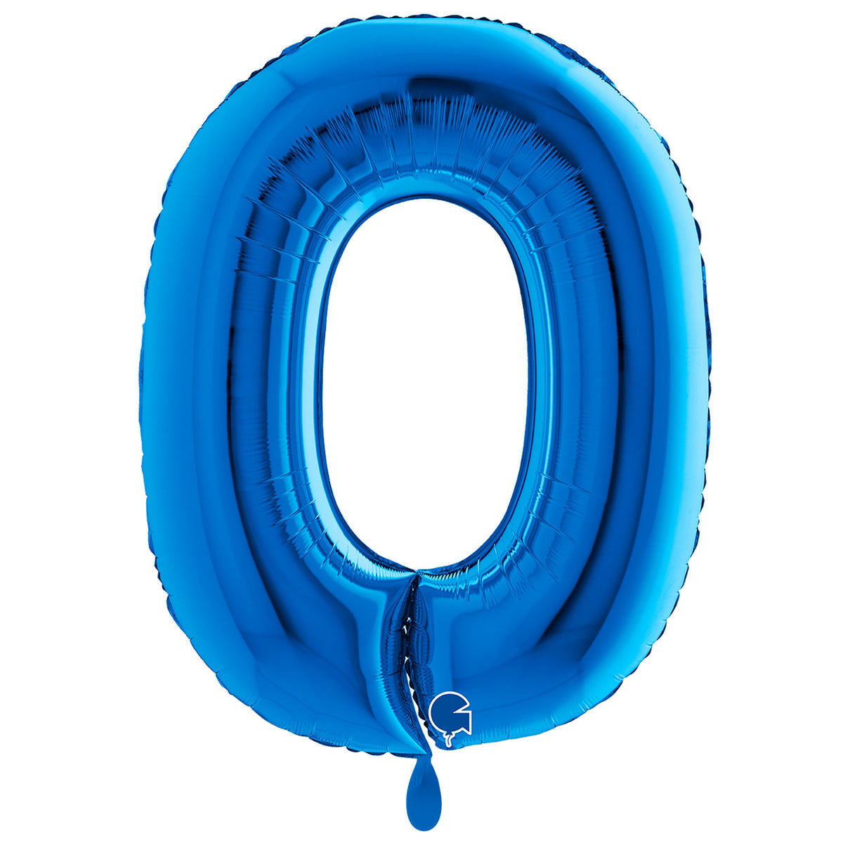 1 Balloon XXL - Number 0 - Blue