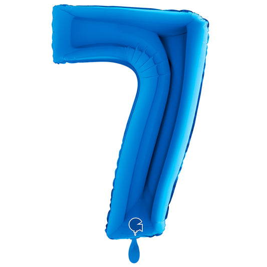 1 Balloon XXL - Number 7 - Blue
