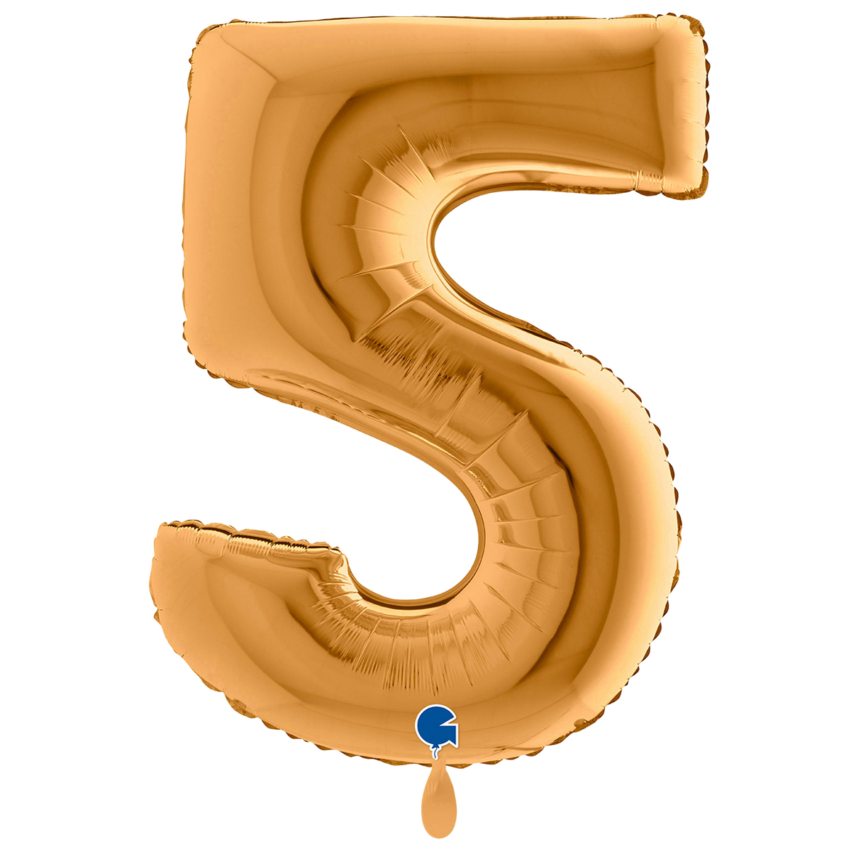 1 Balloon XXL - Number 5 - Sunset Gold