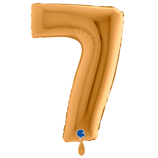 1 Balloon XXL - Number 7 - Sunset Gold