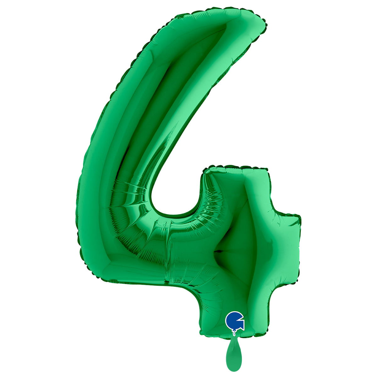 1 Balloon XXL - Number 4 - Green