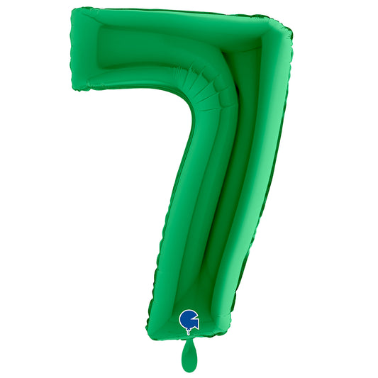 1 Balloon XXL - Number 7 - Green