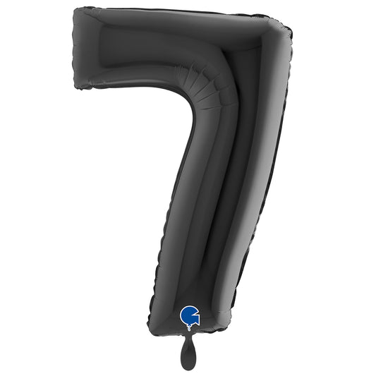 1 Balloon XXL - Number 7 - Black