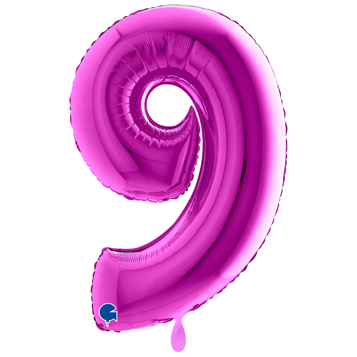 1 Balloon XXL - Number 9 - Purple