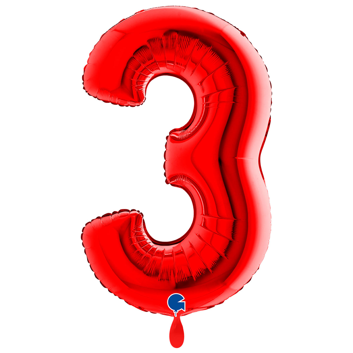 1 Balloon XXL - Number 3 - Red