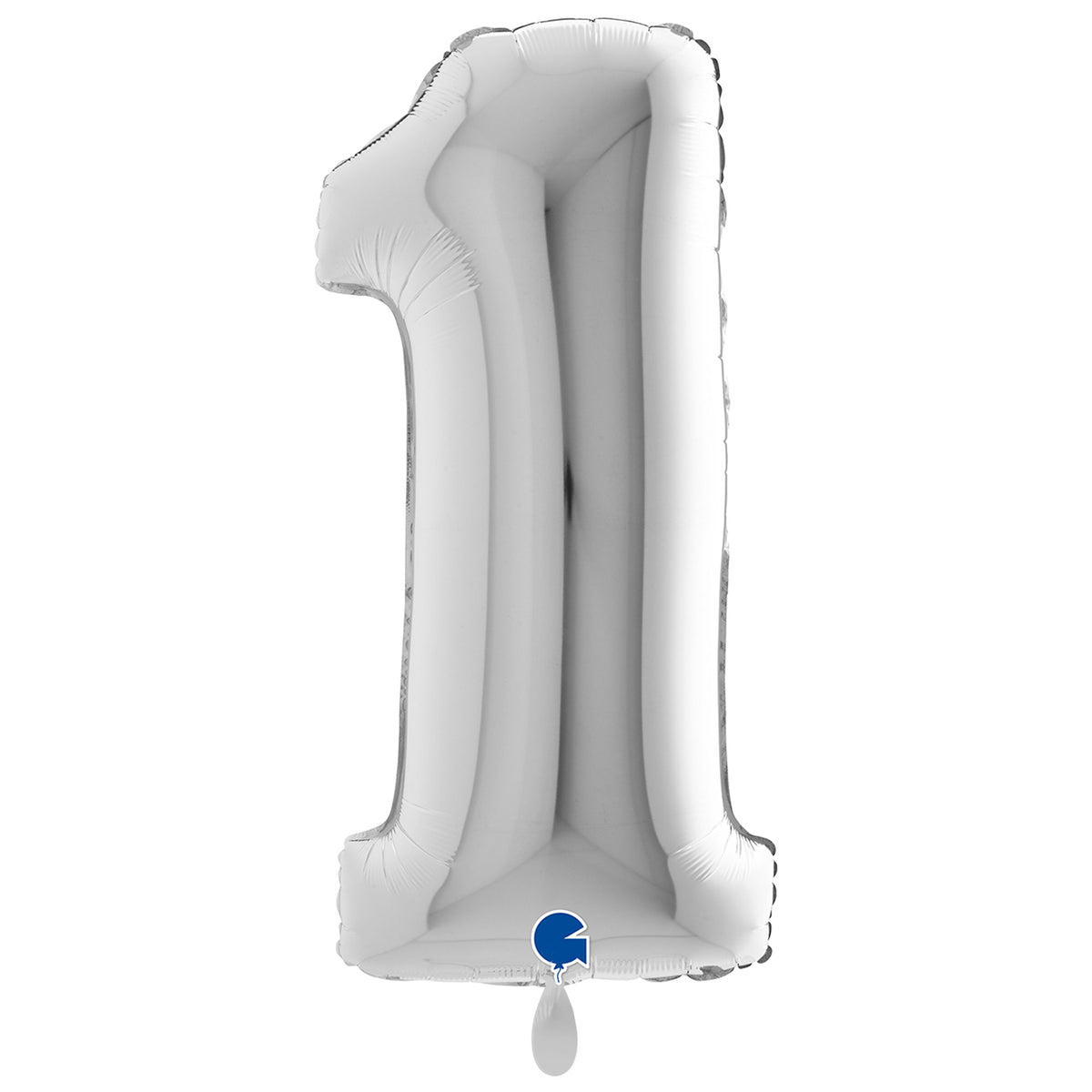 1 Balloon XXL - Number 1 - Silver
