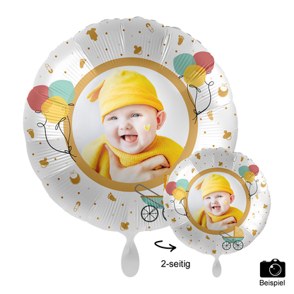 1 Ballon mit Foto - Baby Buggy