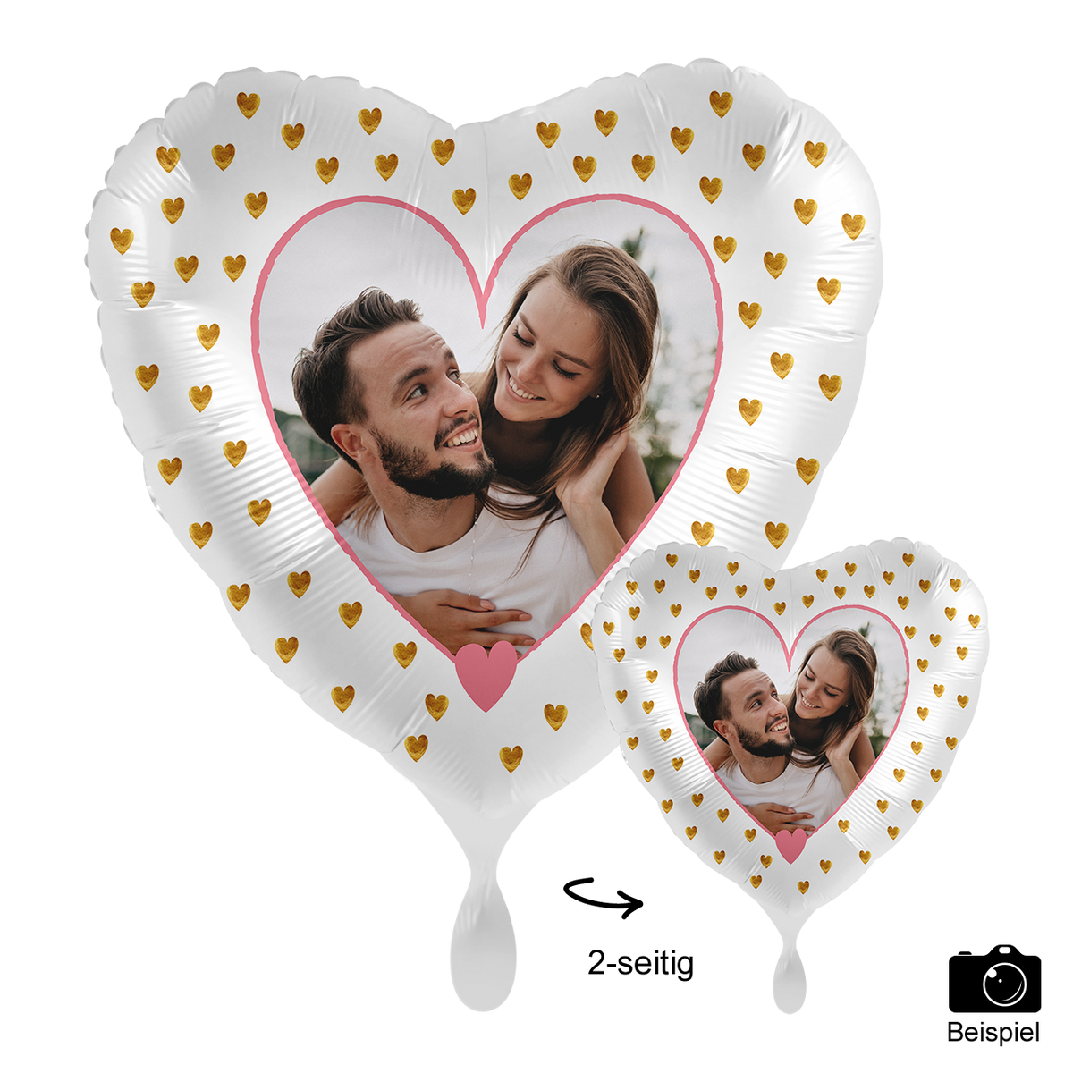 1 Ballon mit Foto - Ich liebe Dich