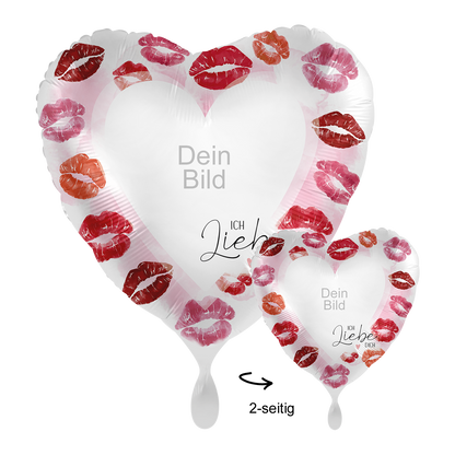 1 Ballon mit Foto - Full of Kisses