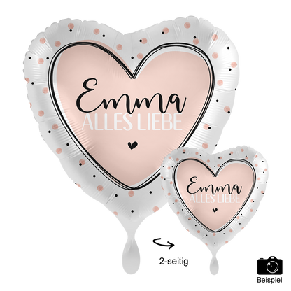 1 Ballon mit Text - Glossy Birthday