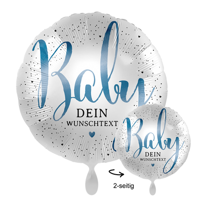 1 Ballon mit Text - Little Cute Baby Boy