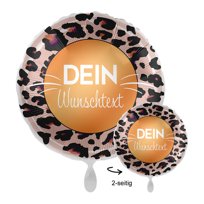 1 Ballon mit Text - Happy Birthday Du wildes Ding