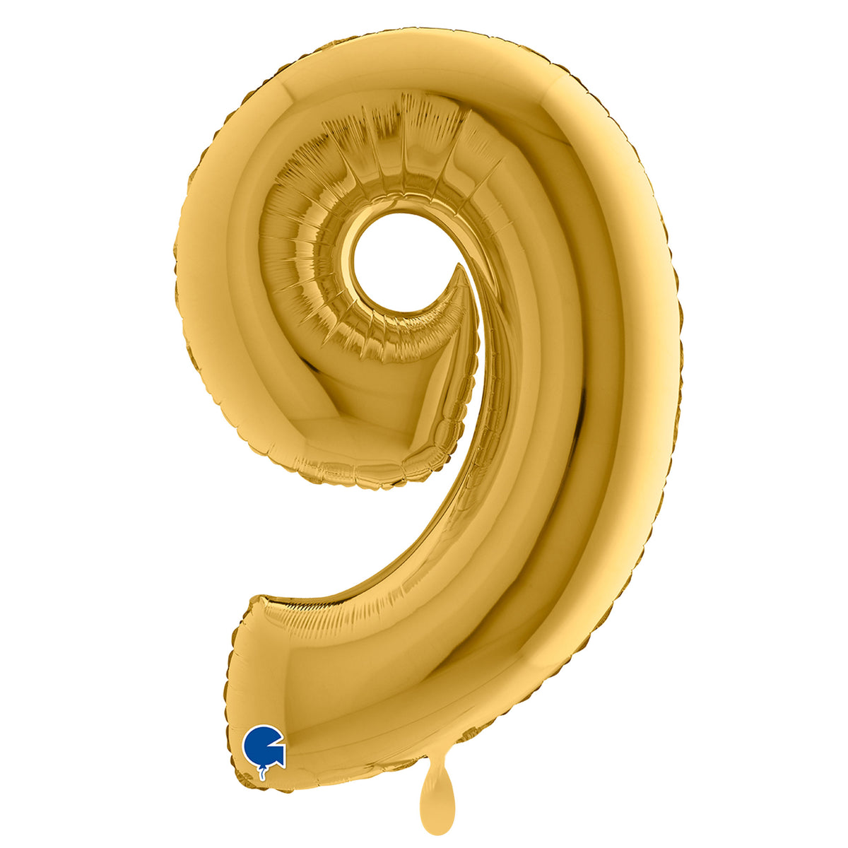 1 Balloon XXL - Number 9 - Gold
