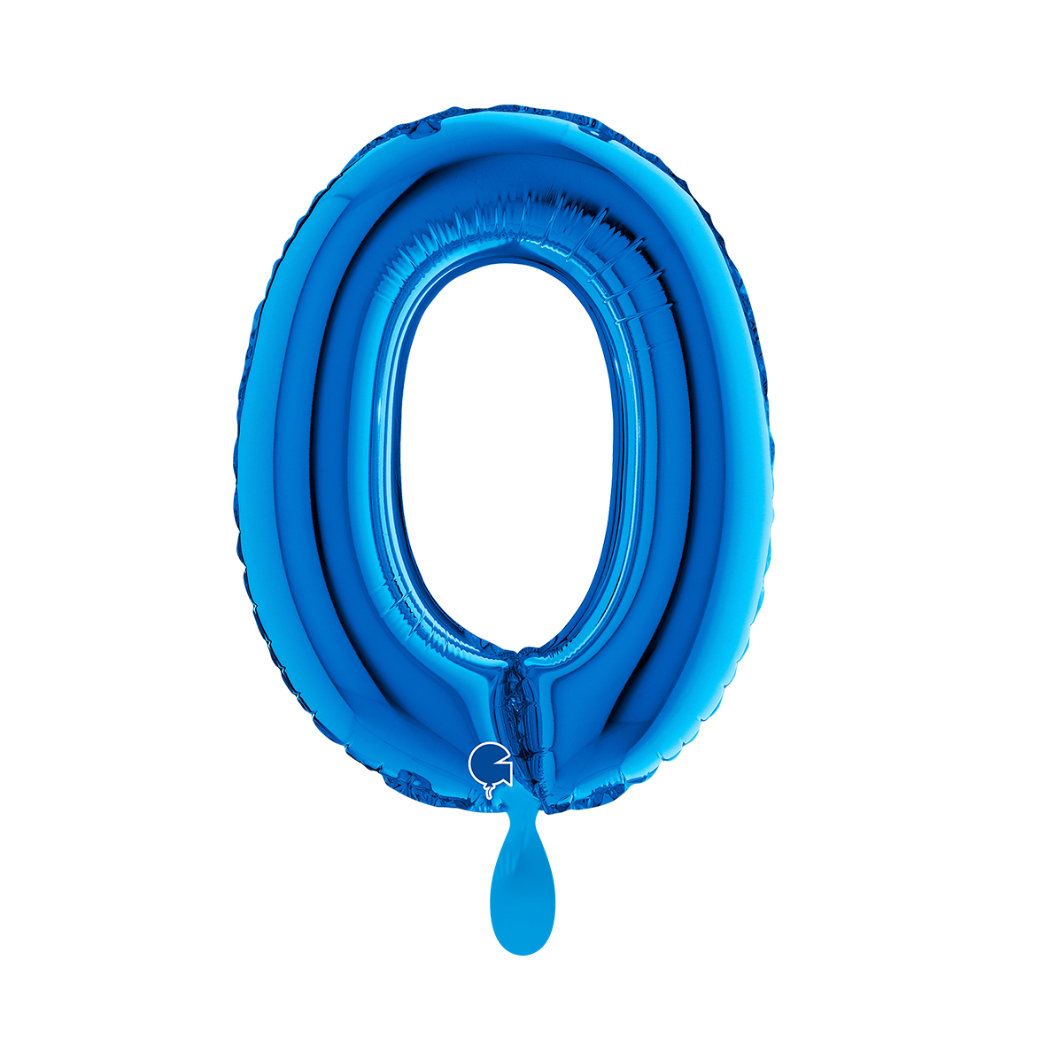 1 Balloon XS - Number 0 - Blue