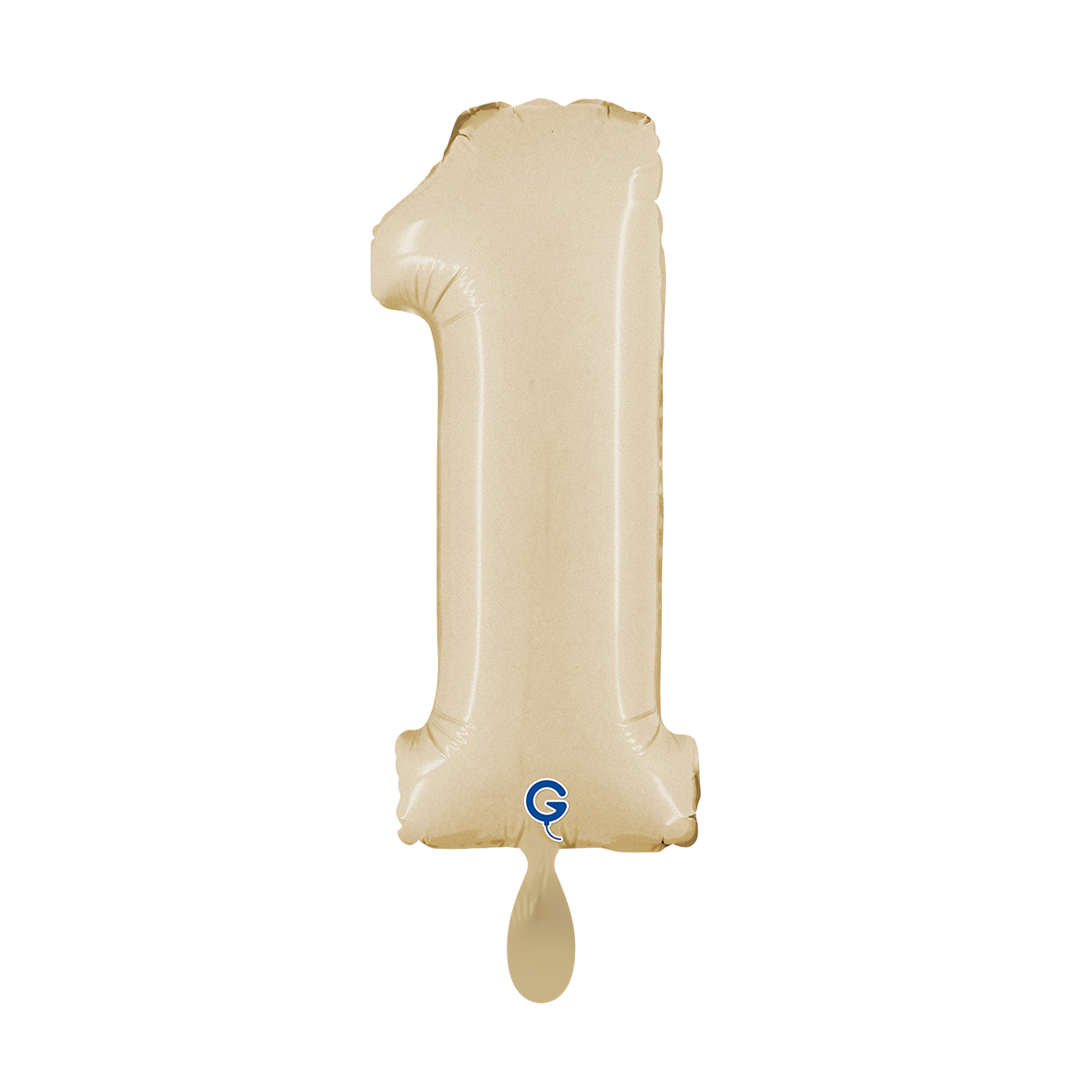 1 Balloon XS - Number 1 - Satin Cream
