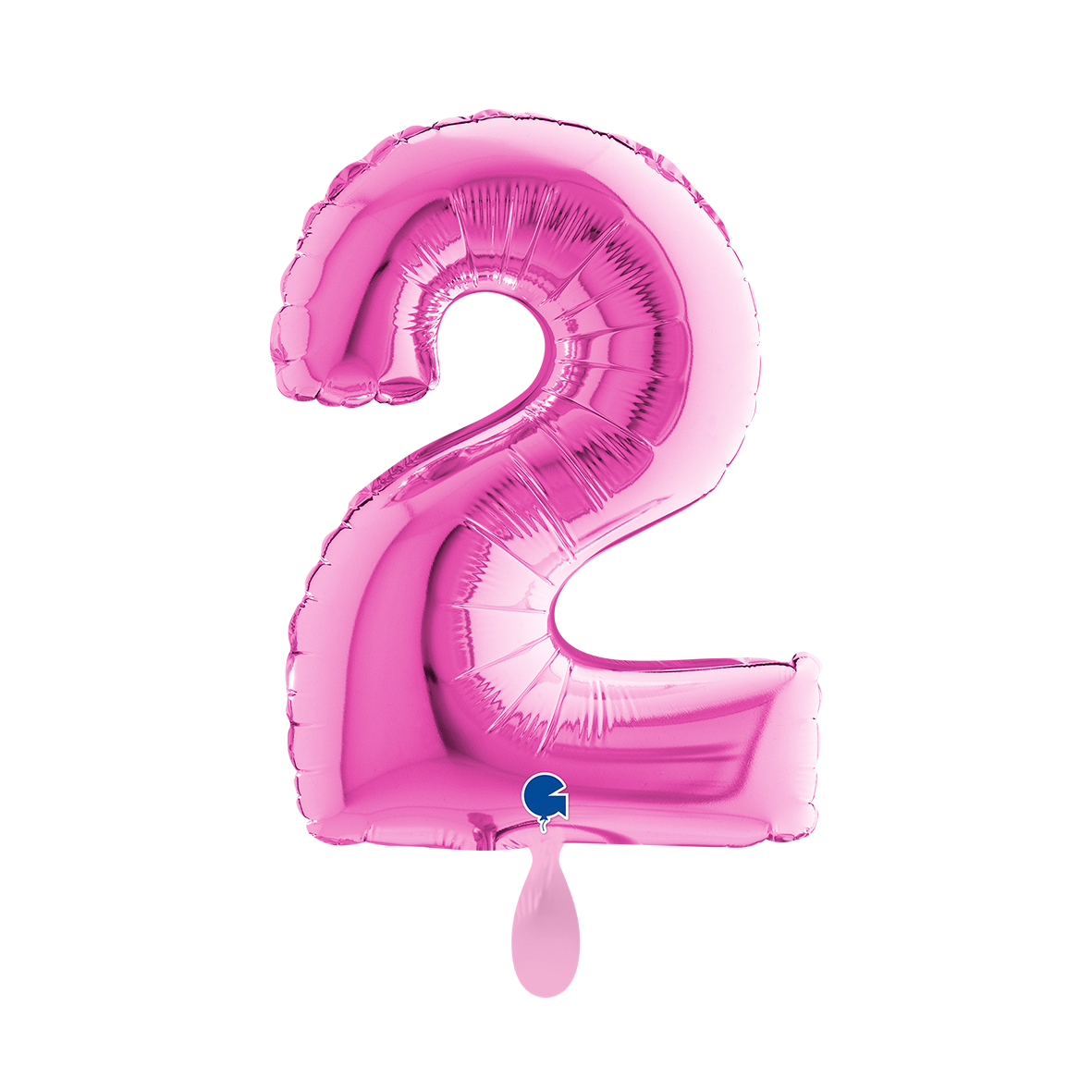 1 Balloon XS - Number 2 - Fuxia