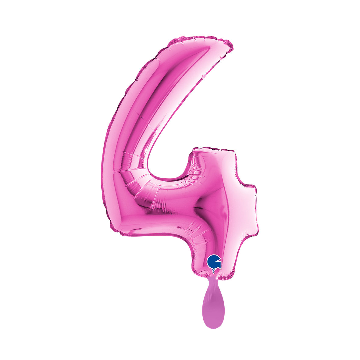 1 Balloon XS - Number 4 - Fuxia