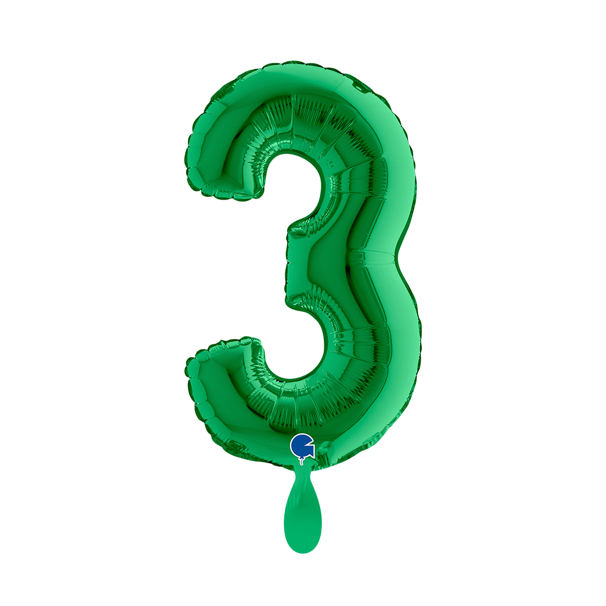 1 Balloon XS - Number 3 - Green