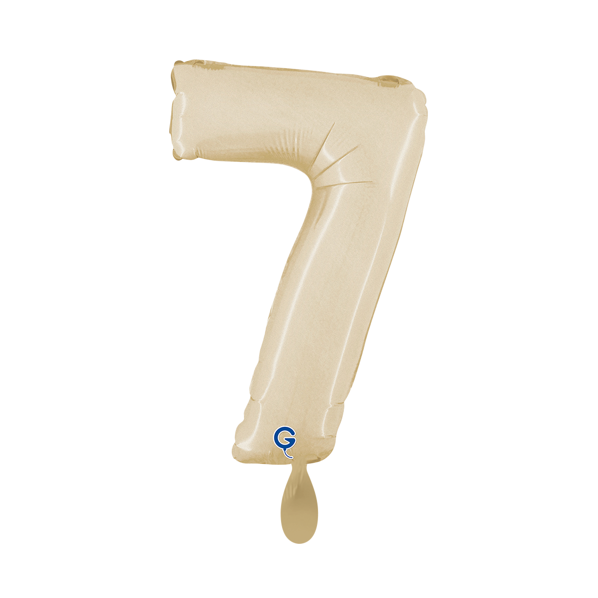 1 Balloon XS - Number 7 - Satin Cream