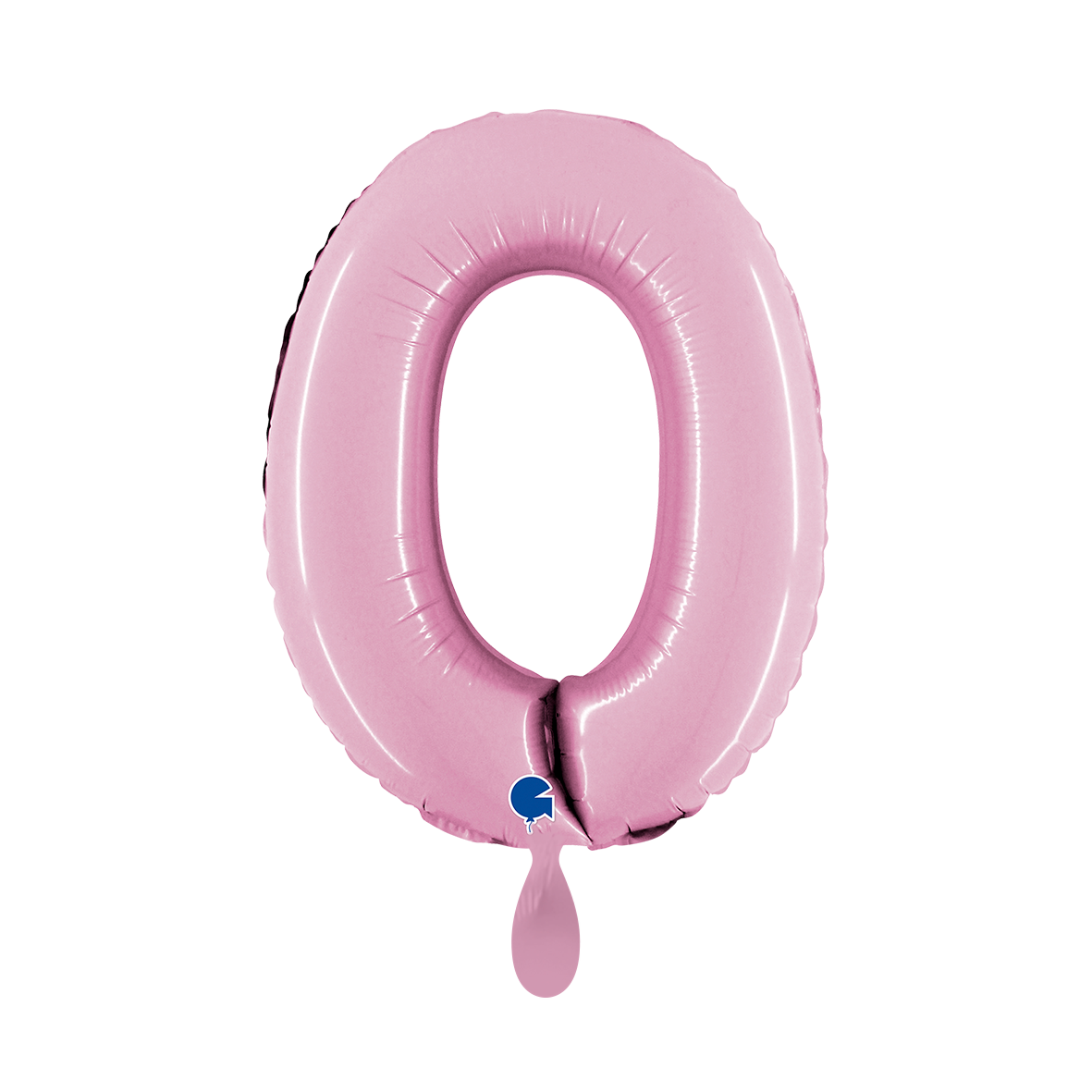 1 Balloon XS - Number 0 - Pastel Pink