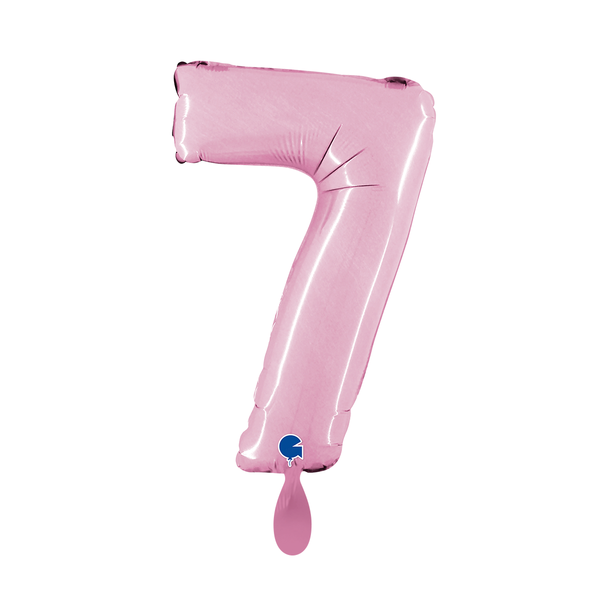 1 Balloon XS - Number 7 - Pastel Pink