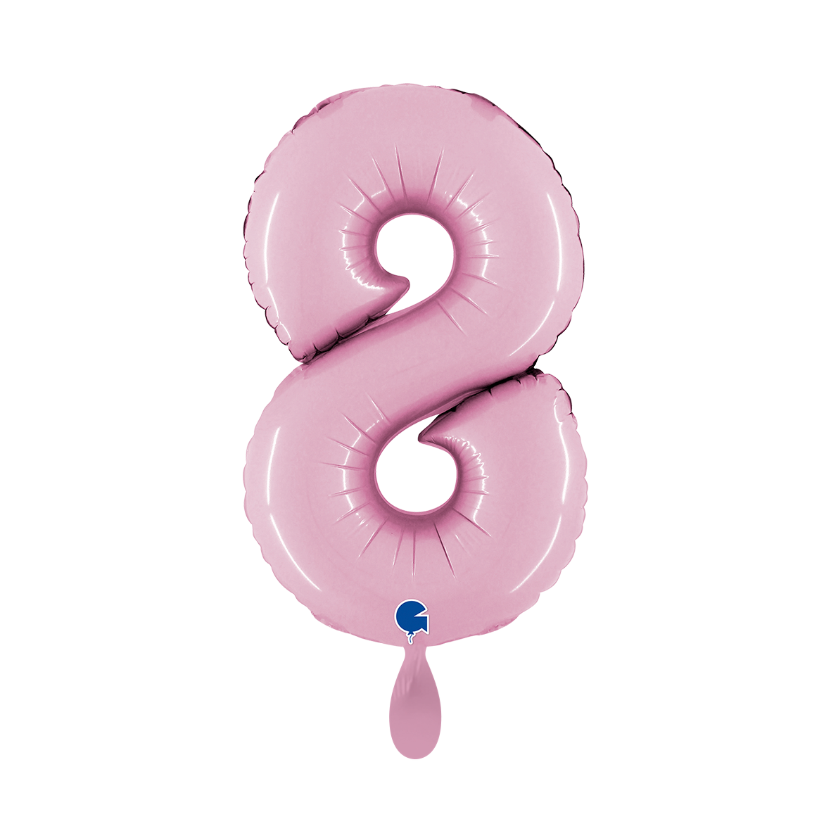 1 Balloon XS - Number 8 - Pastel Pink