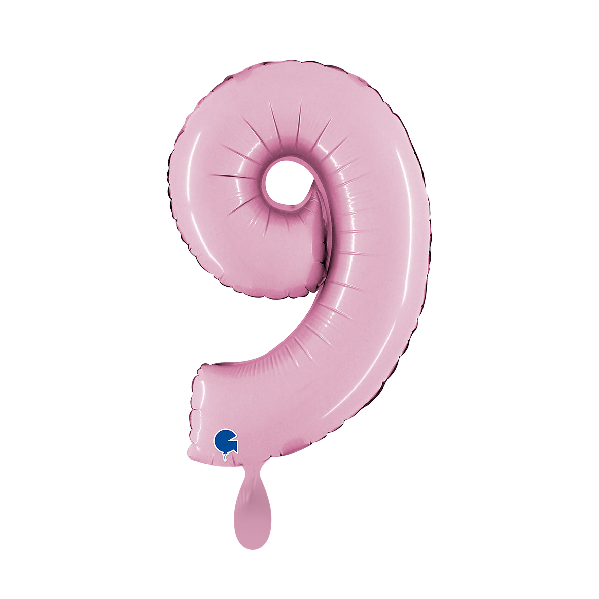 1 Balloon XS - Number 9 - Pastel Pink