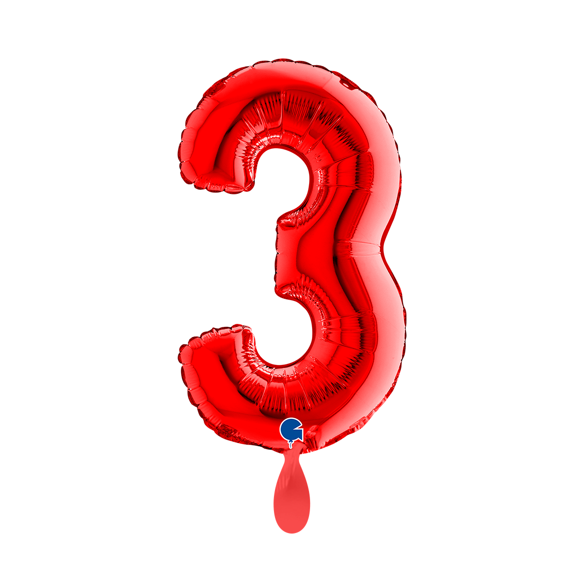 1 Balloon XS - Number 3 - Red