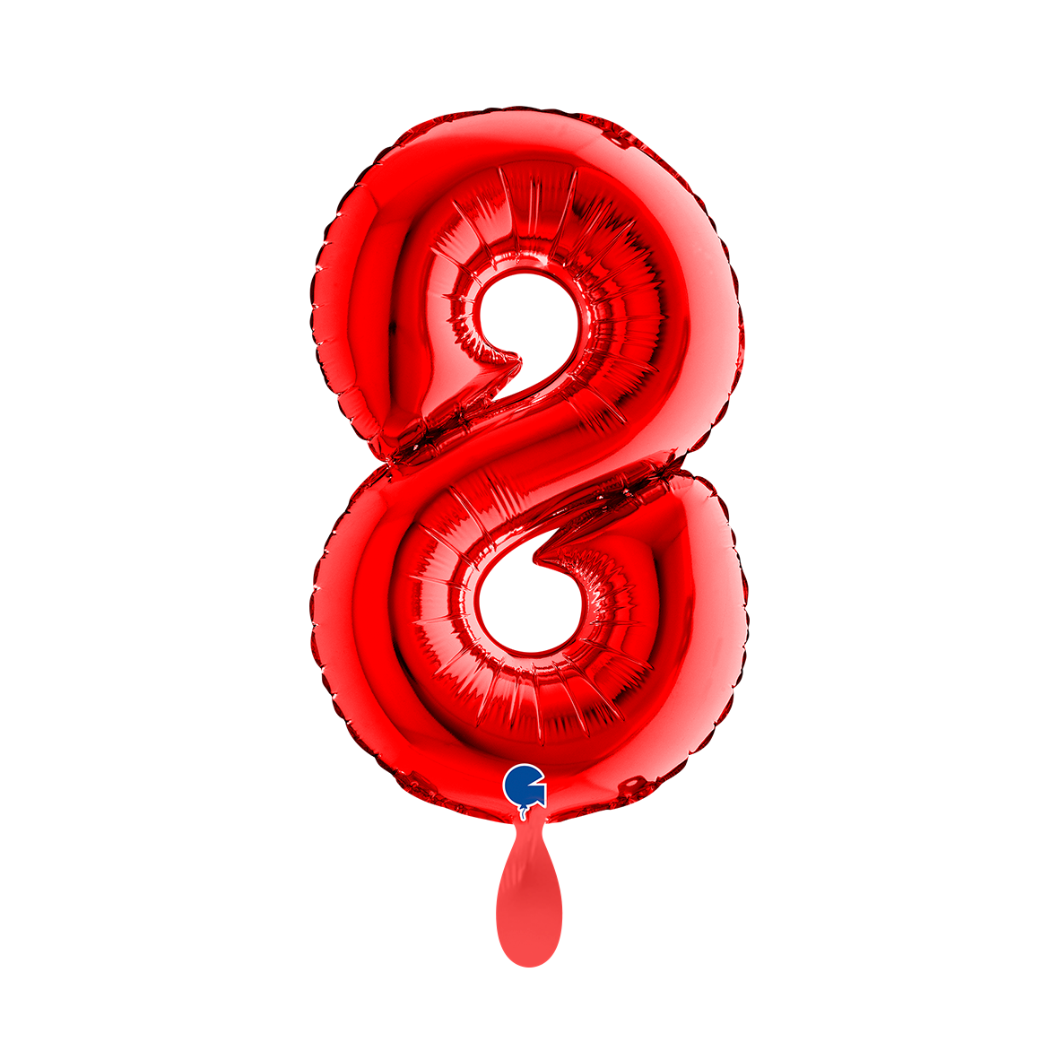 1 Balloon XS - Number 8 - Red