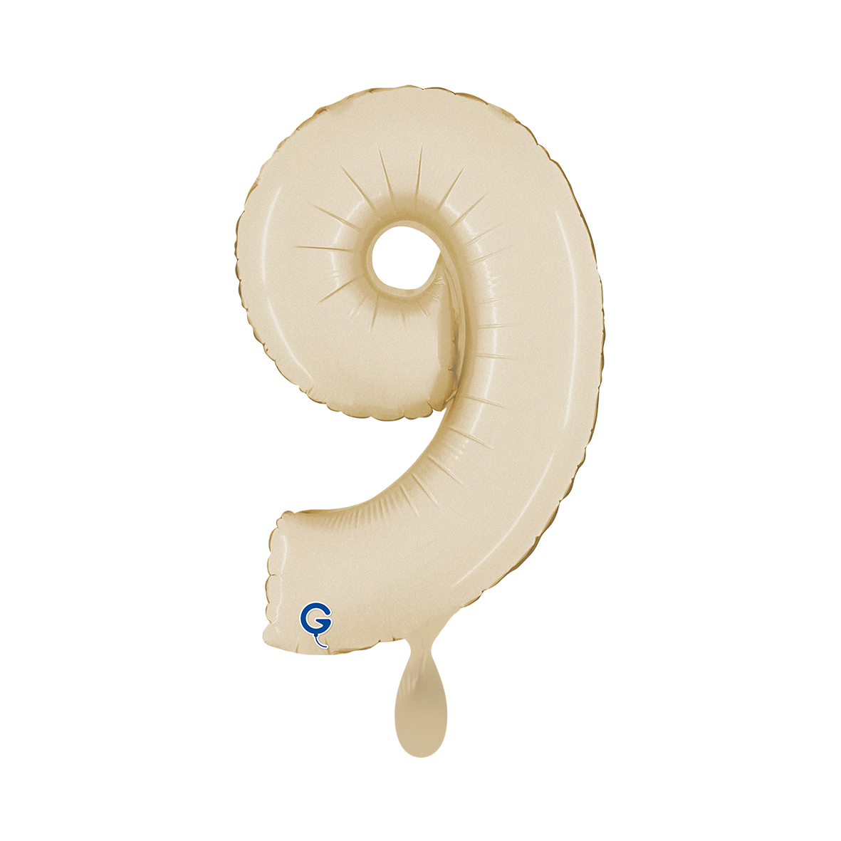 1 Balloon XS - Number 9 - Satin Cream