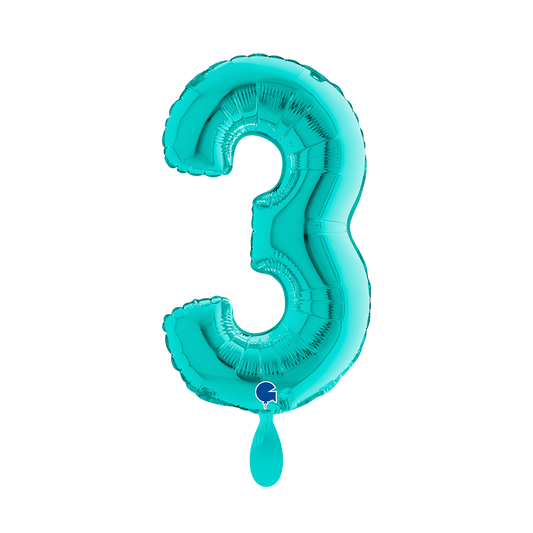 1 Balloon XS - Number 3 - Tiffany