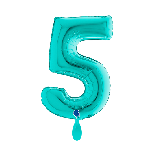 1 Balloon XS - Number 5 - Tiffany