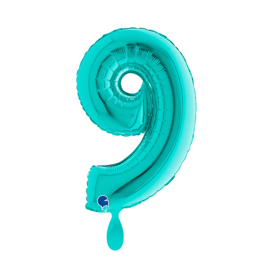 1 Balloon XS - Number 9 - Tiffany