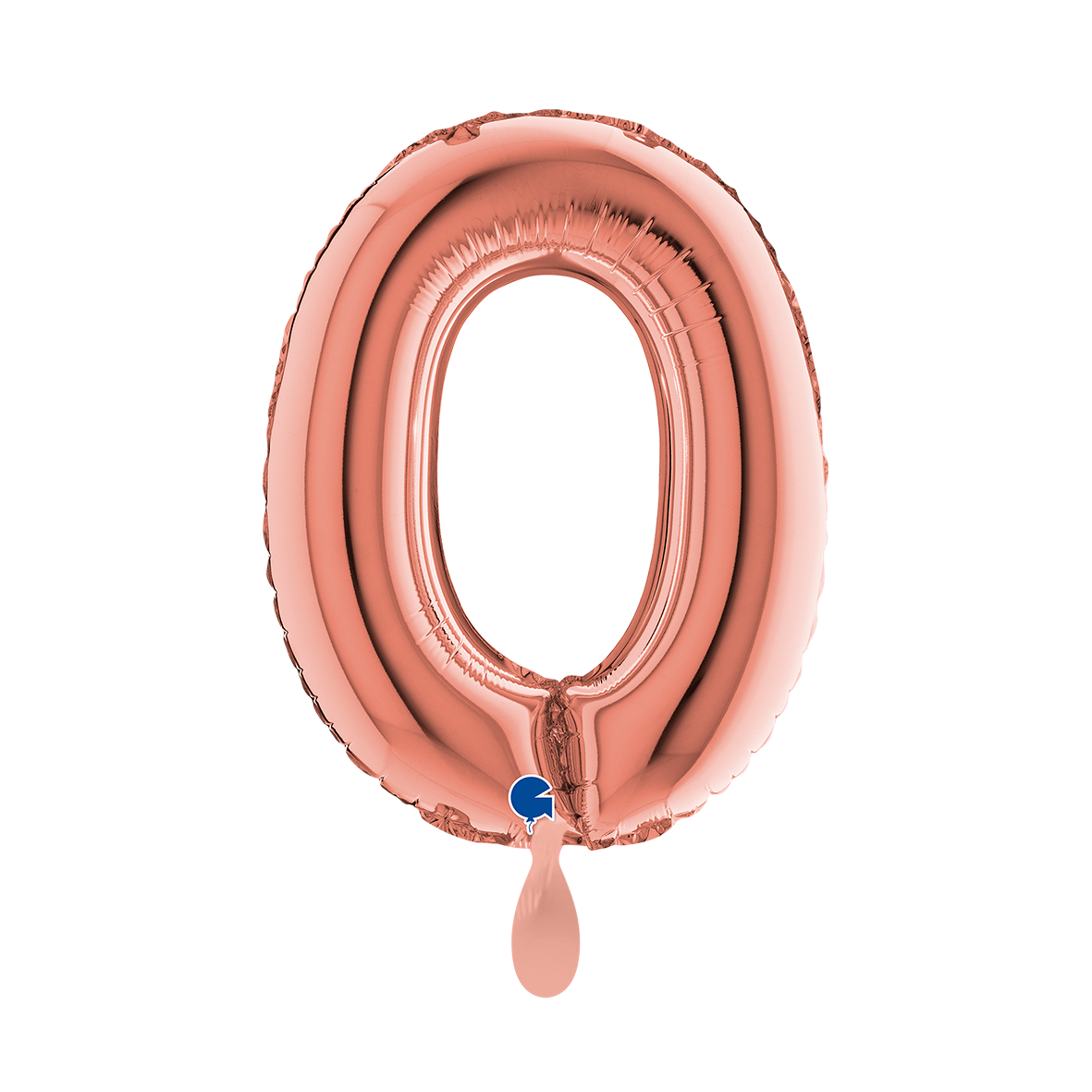 1 Balloon XS - Number 0 - Rose Gold